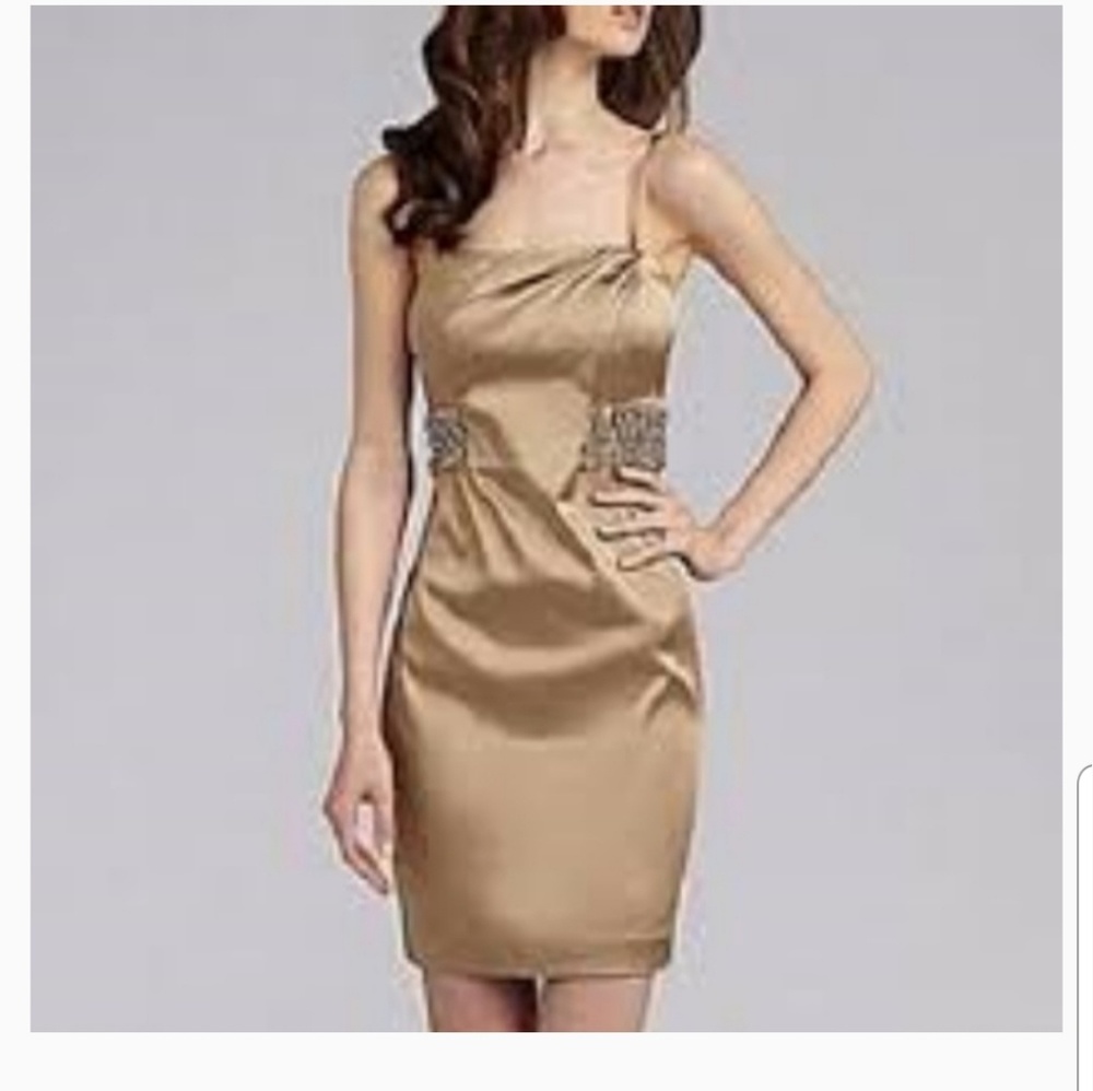 Calvin Klein NWT Gold Cocktail dress